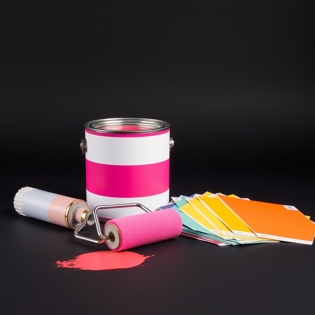 Afterglow pink paint can