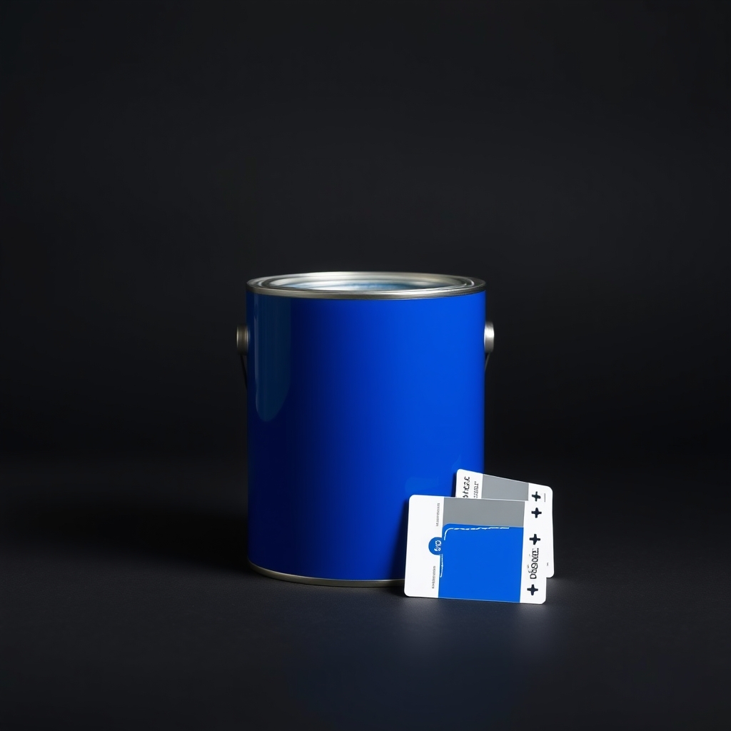 Sunset orange paint can